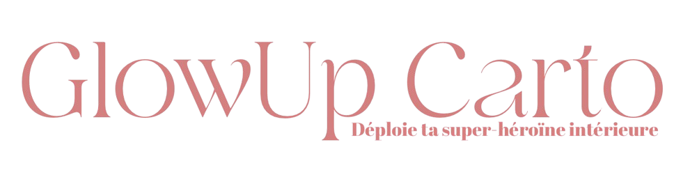 Le logo du blog GlowUp Carto - Déploie ta super-héroïne intérieure